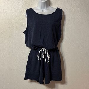 Pure Navy Sleeveless Romper XL